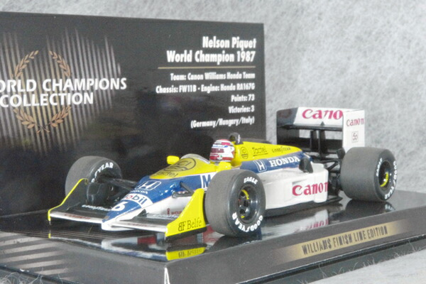 楽天市場】ミニチャンプス 1/43 ウィリアムズ ホンダ FW11B ネルソン
