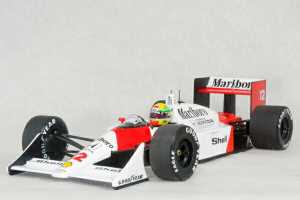 楽天市場】ミニカー 1/18 完成品 マクラーレン ホンダ MP4/6 A.セナ