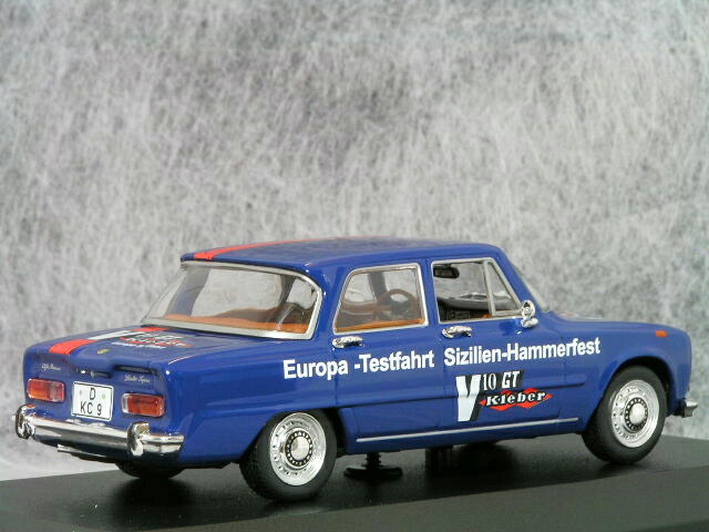 ミニチャンプス1/43アルファロメオジュリア/1970年Europa-TestfahrtSizilien-Hammerfest(ヨーロッパテスト・シチリアーハンメルフェスト)