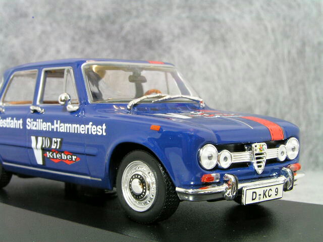ミニチャンプス1/43アルファロメオジュリア/1970年Europa-TestfahrtSizilien-Hammerfest(ヨーロッパテスト・シチリアーハンメルフェスト)