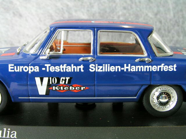 ミニチャンプス1/43アルファロメオジュリア/1970年Europa-TestfahrtSizilien-Hammerfest(ヨーロッパテスト・シチリアーハンメルフェスト)