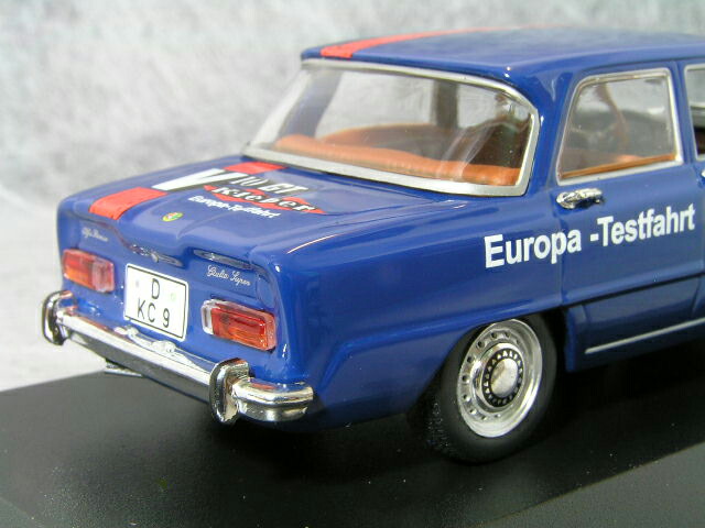 ミニチャンプス1/43アルファロメオジュリア/1970年Europa-TestfahrtSizilien-Hammerfest(ヨーロッパテスト・シチリアーハンメルフェスト)