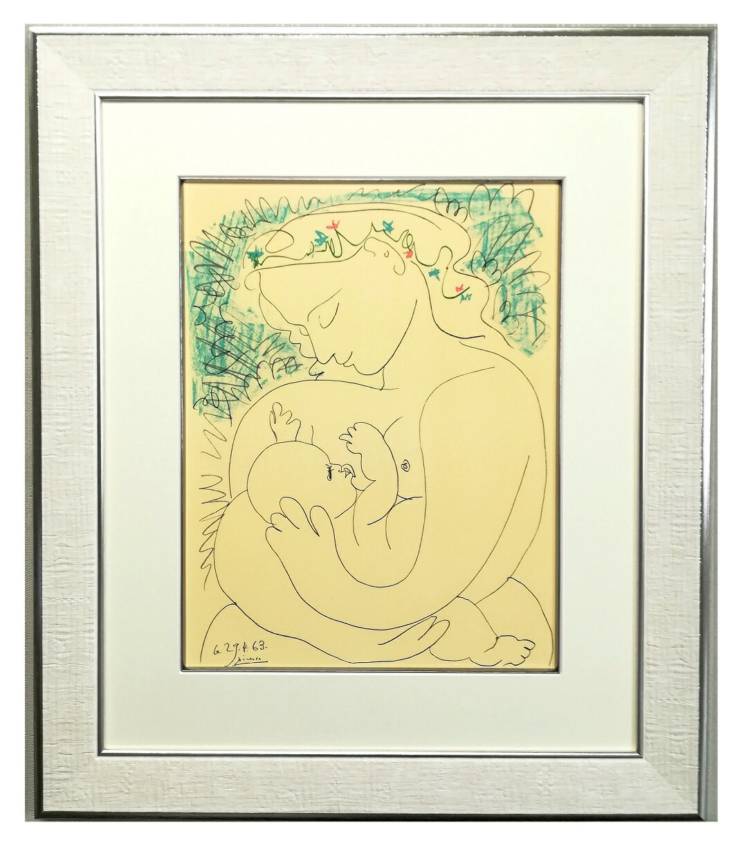絵画　ピカソ　ジクレー版画 楽天市場】【版画・絵画】パブロ・ピカソ『母と子』ジクレー□新品