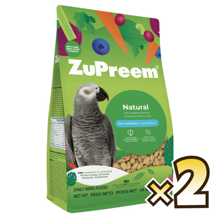 【送料無料】【正規品】ＺｕＰｒｅｅｍ（ズプリーム）ナチュラルパロットコニュア 1.36kg×2個【F2】