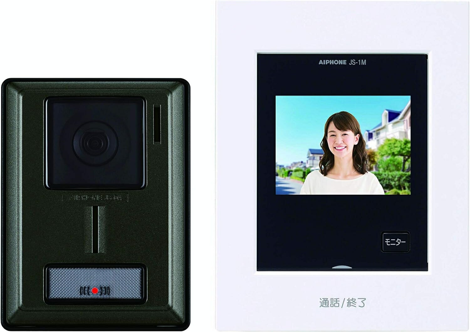 [在庫処分]アイホン テレビドアホンセット インターホン カメラ付き玄関子機 モニター付き親機 カメラ調整可能 ZA-TD1 送料無料 正規品 玄関モニター 防犯 留守番 新品 正規品 在庫限り ZATD1（JS-1MとJS-DAのセット） 10,649円