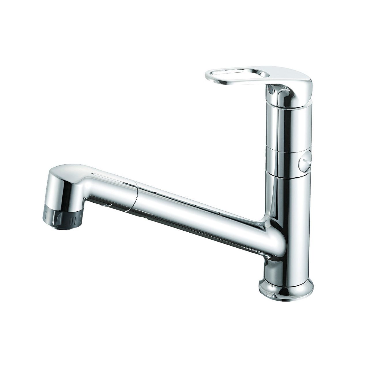 SANEI シングルワンホールスプレー分岐混合栓 K87101EBK 正規品 日本製 K87101EBJK-13 4973987613876