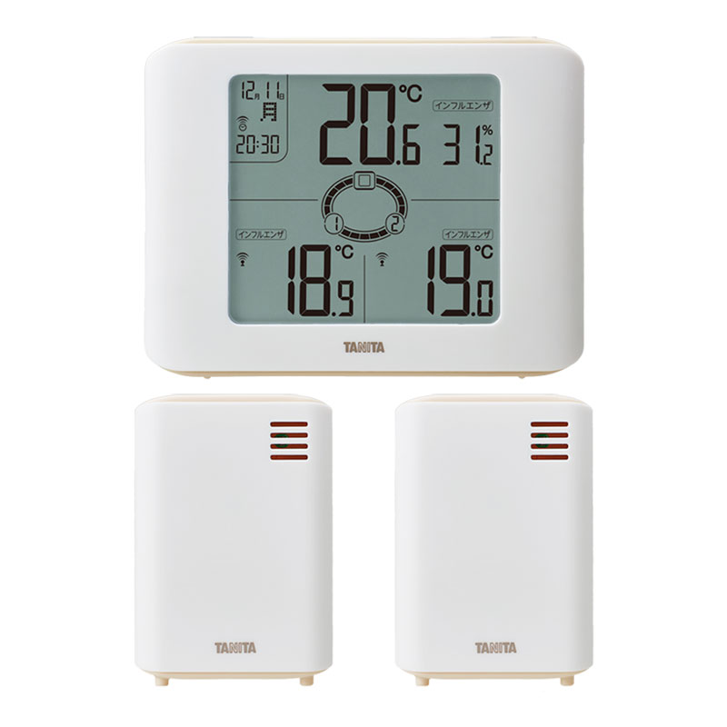 インフルエンザ計 Tanita Tc 400 お取り寄せ 温湿度計 温湿度計 風邪 送料無料 湿度計 タニタ 熱中症計 Tc 400 ミニマライフ離れた場所の温度 湿度が分かる 予防 温度計 コンディショニングセンサー タニタ