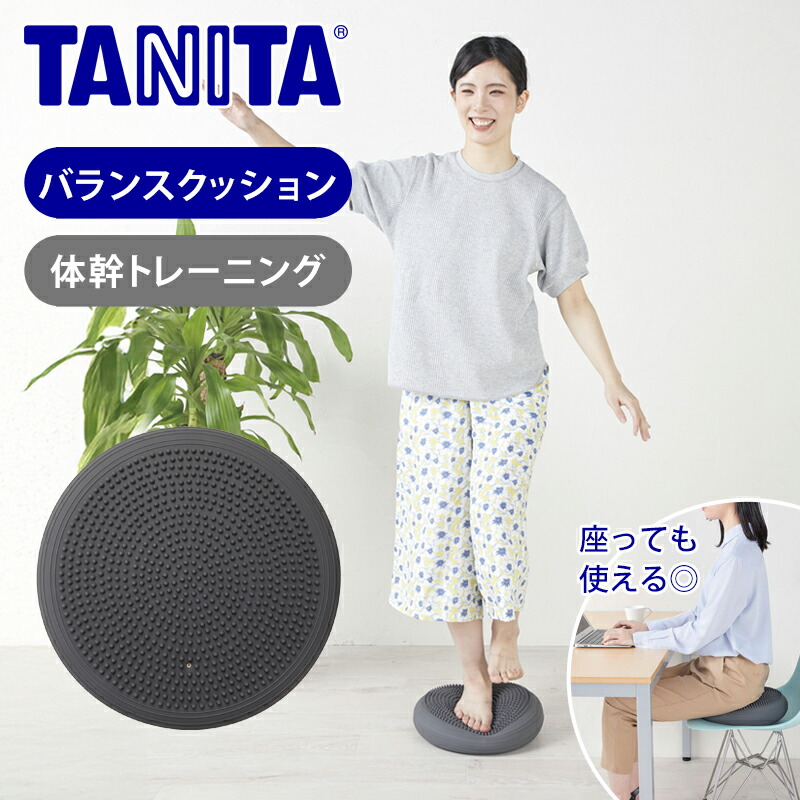楽天市場】タニタ タニタサイズ バランスクッション(グレー/TS