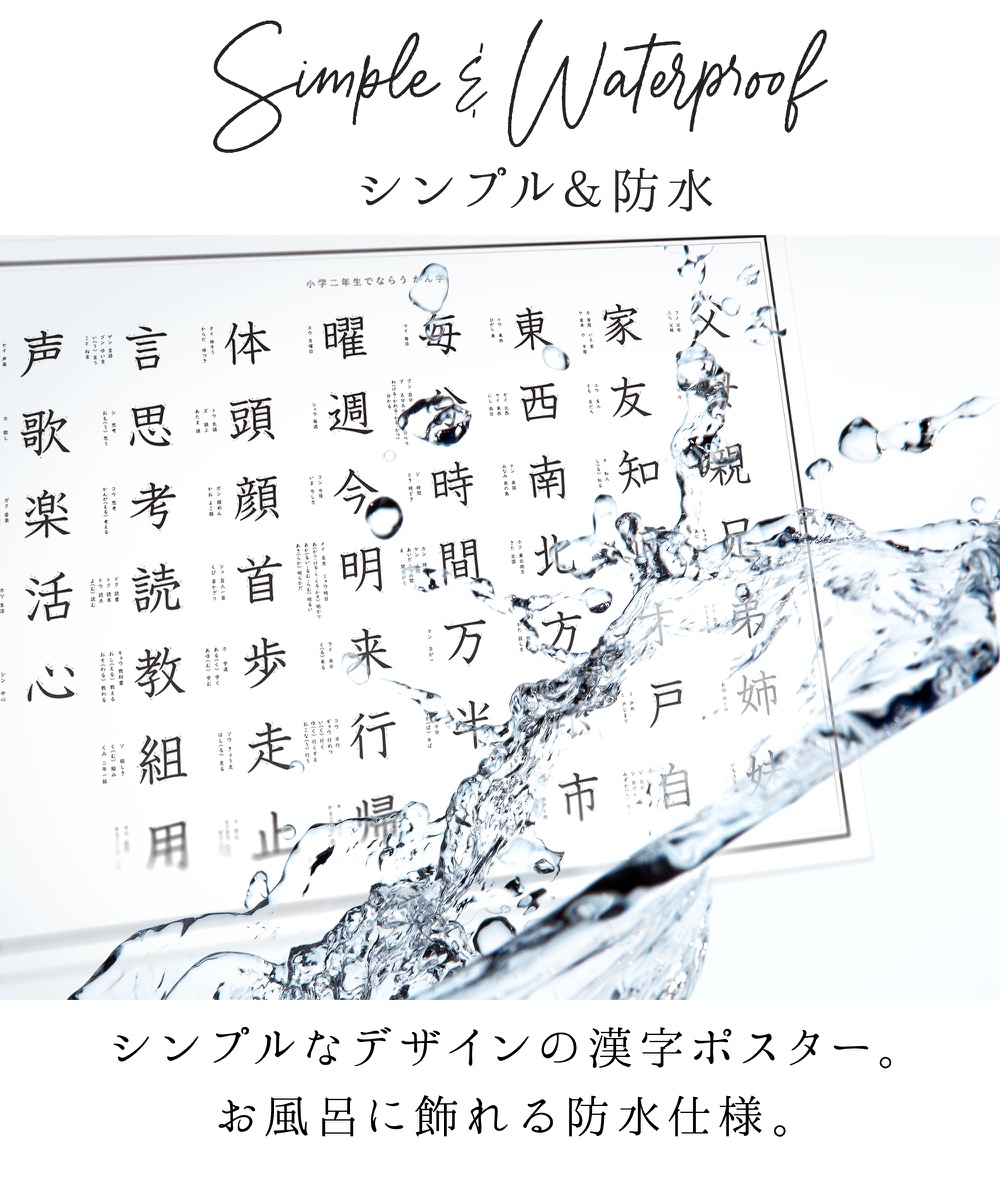 楽天市場 準備中 小学 ２年生 New 漢字 お風呂 ポスター A3サイズ 4 297mm おしゃれ シンプル 学習ポスター お風呂 ポスター 練習 小学生 小2 小学校 こども 学習ポスター ミニマルマップ ｃｐｙ Minimalmap 地図 学習 ポスター