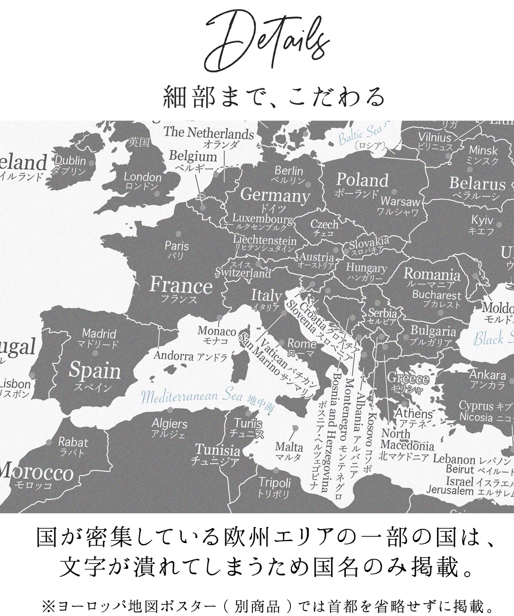 楽天市場 準備中 おふろポスター 世界地図 グレー ポスター おしゃれ 国名 白地図 こども 壁 ミニマルマップ お風呂 ポスター 防水 Minimalmap 地図 学習 ポスター