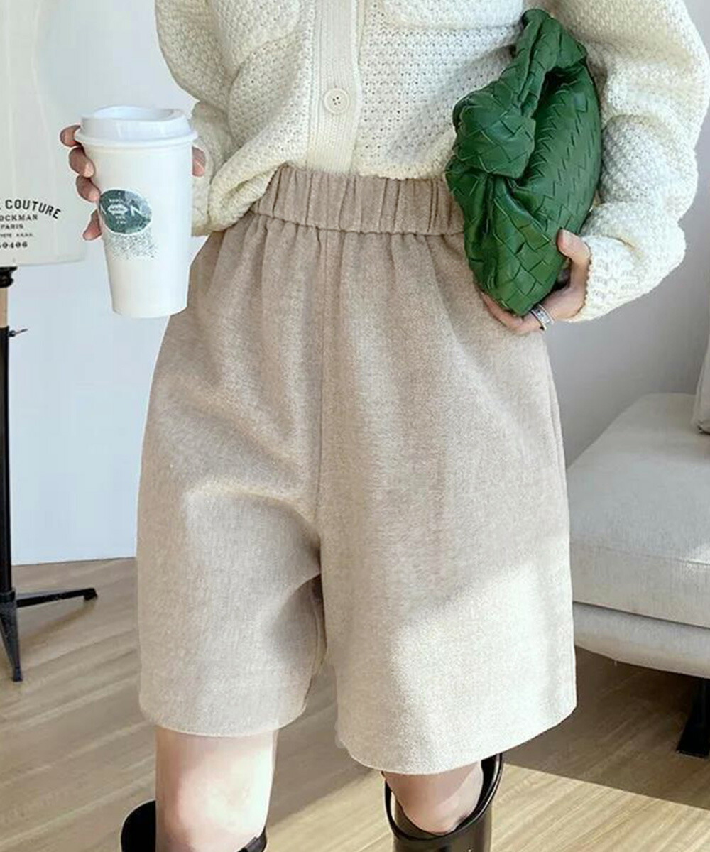 ADEAM ハーフパンツ キュロット ベージュ ADEAM ハーフパンツ キュロット ベージュ ADEAM ハーフパンツ