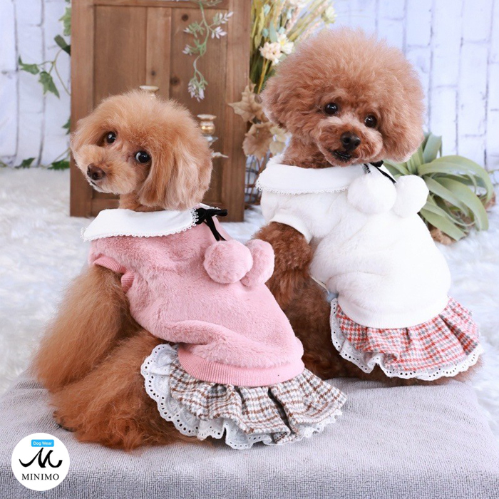 犬 冬服 もこもこ 犬の服 服 カジュアル ピンク XS ミニモ S 男の子 犬 