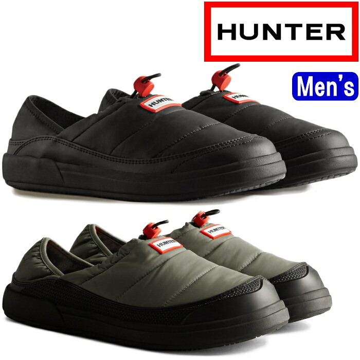 ●● ハンター スリッポン メンズ リラックスシューズ MFF9000WWU HUNTER 正規品 MENS IN/OUT INSULATED SLIPPER イン アウト インシュレイティド スリッパー キャンプ アウトドア サンダル クロッグ 送料無料 2022秋冬新作｜MiniMonkey スニーカー＆ブーツ