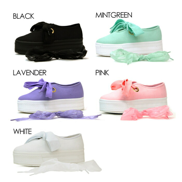 楽天市場 インヒールスニーカー レディース 厚底スニーカー リボンレース Liberty Doll リバティドール 5309 Minimonkey スニーカー ブーツ
