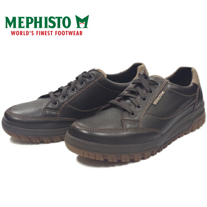 く日はお得 本革 スニーカー レザー Mephisto パコ Montana 送料無料 Minimonkey 防水 茶 ダークブラウン レザー 51 レザー 本革 In Mephisto Portugal シューズ ウォーキングシューズ 本革 Made パコ 防水 ウォーキング Paco Brown メンズ ローカット Dark