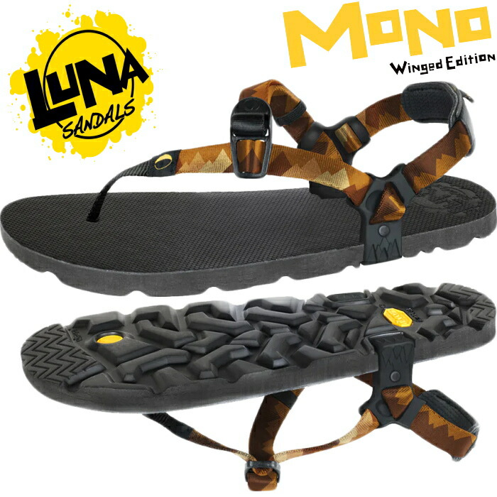 【楽天市場】【楽天イーグルス感謝祭ポイントアップ5倍】 ルナサンダル モノ LUNA SANDALS MONO WINGED EDITION  BLACK スポーツサンダル メンズ トングサンダル ランニングサンダル サンダル ベトナム製 送料無料 2022春夏新作 【12時までは当日 ...