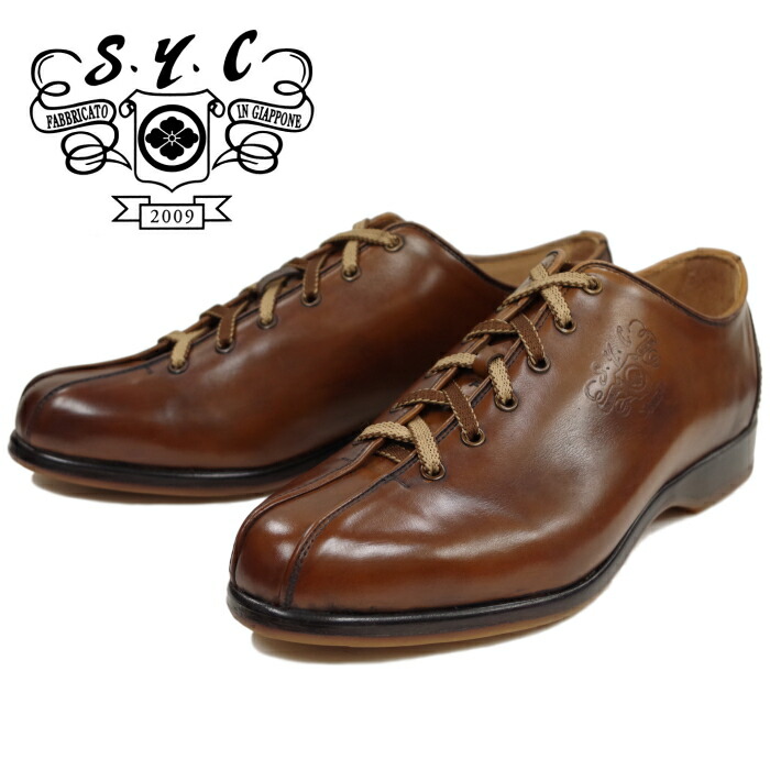S.Y.C エスワイシー SYC シューズ ブーツ メンズ ローカット 1502 BROWN 日本製 レザー 送料無料