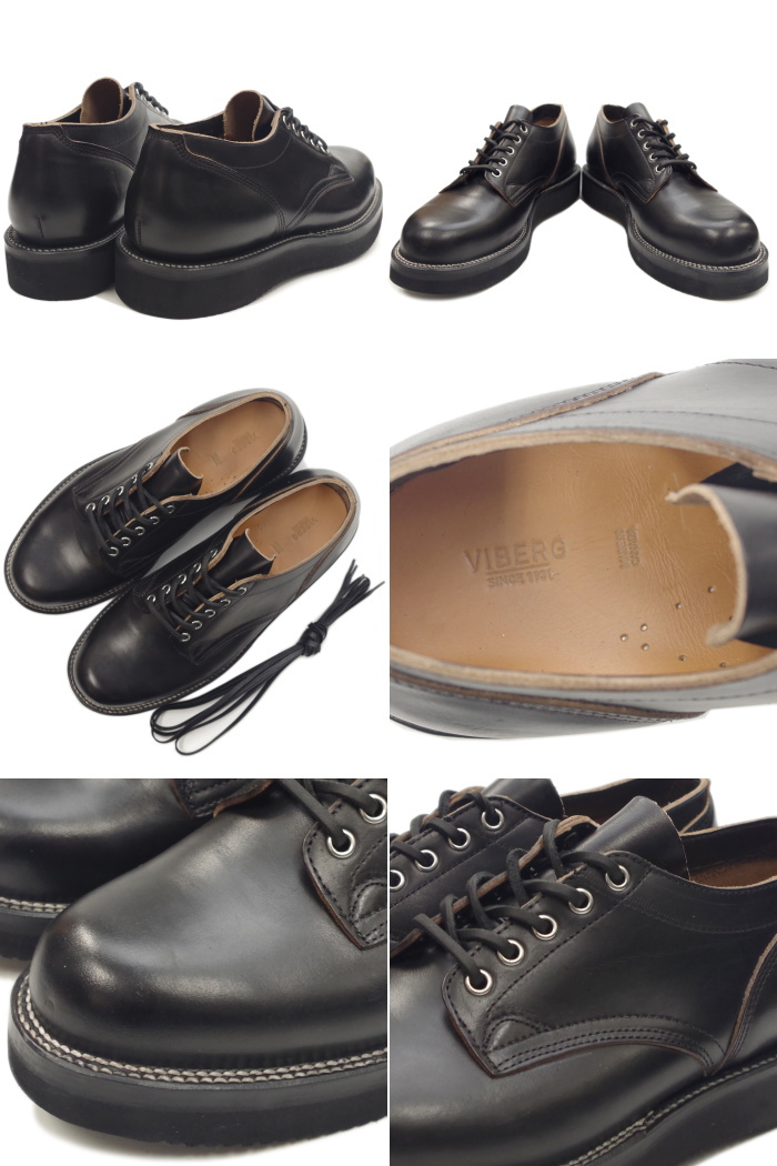 ヴァイバーグ VIBERG OLD OXFORD ブラッククロムエクセル ワークブーツ