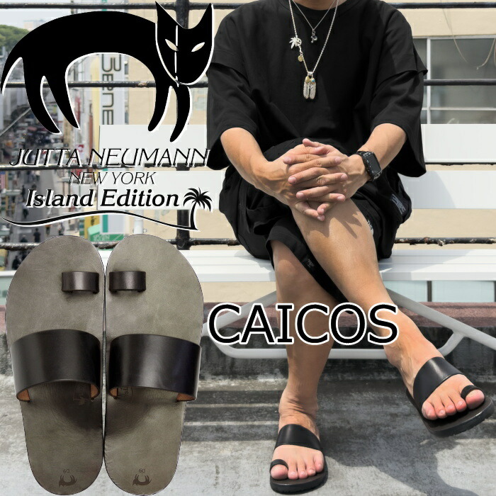 【お買い物マラソンポイント最大10倍】 ユッタニューマン アイランド エディション JUTTA NEUMANN Island Edition CAICOS レザーサンダル トングサンダル サンダル メンズ 靴 レザー アウトドア キャンプ 夏 海 LEATHER SANDAL アメリカ製 送料無料 12時までは当日配送
