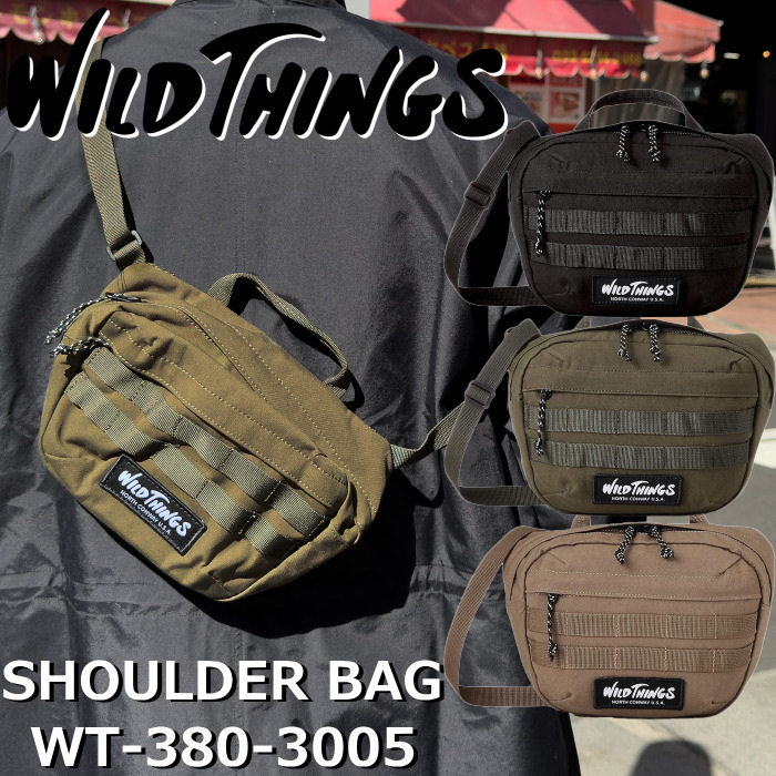 WILD THINGS ショルダーバッグ WT-380-3005-OLIVE WILD THINGS ワイルドシングス メンズ レディース ショルダー