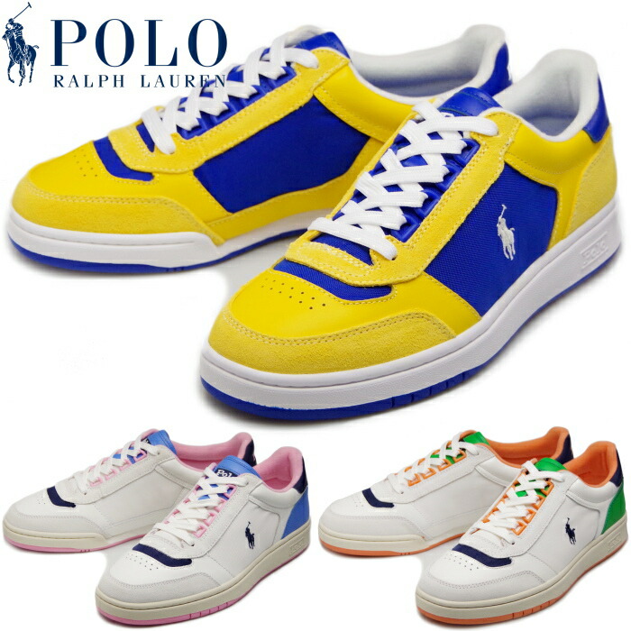 ★ラルフ ローレン★CRT SPT★Sneakers White ポロ ラルフ ローレン POLO RALPH LAUREN HRT CRT II-SNEAKERS