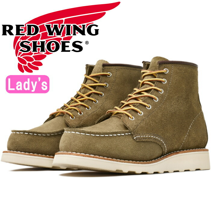 レッドウィング ブーツ レディース 本革 RED WING 3377 ［Olive \
