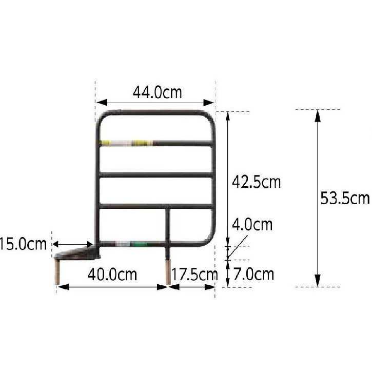 楽天市場】レギュラーサイドレール 2本組 PA505-75＜プラッツ＞ : 介護ミニロク 楽天市場店