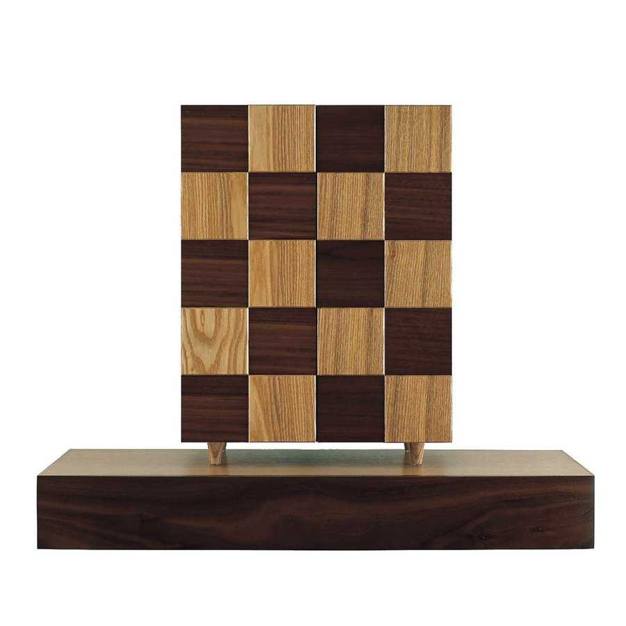 仏壇 モダン ミニ コンパクト おしゃれ 家具調 夢SO タモ市松 スカシ欄間 下台セット