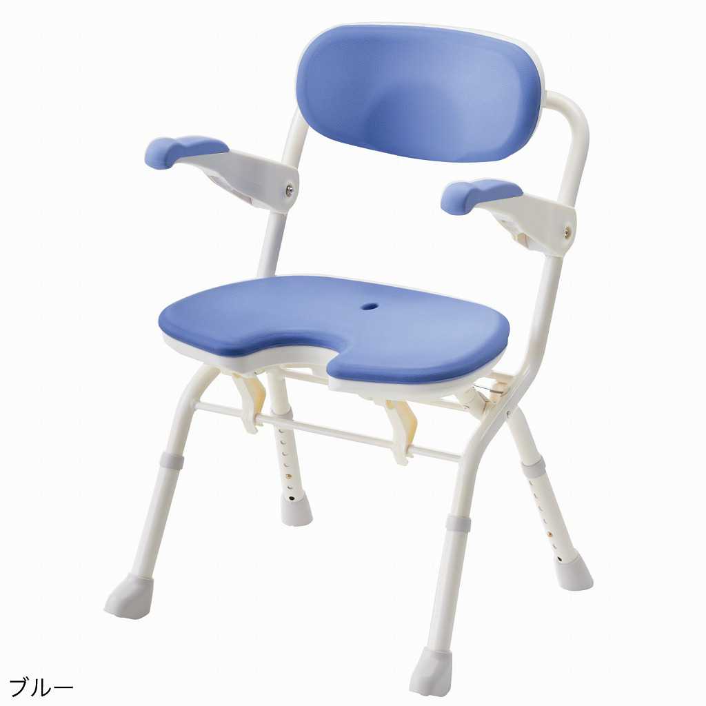 楽らく開閉シャワーベンチ U ブルー 536-086 アロン化成 15,736円