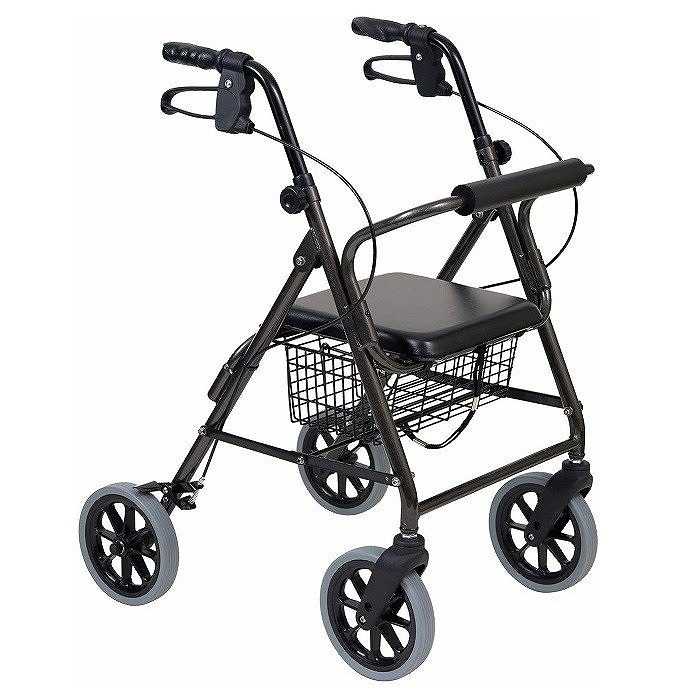心うれしい2トール ダークグレーメタリック 117070 竹虎 移動・歩行支援用品-医薬品・コンタクト・介護-カート・シルバーカー