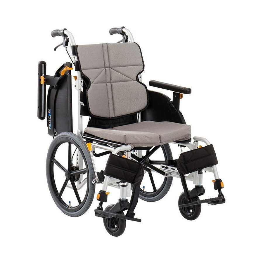 車椅子 車いす ネクストコア・ワイドしり押し NEXT-62B HB 座幅46 ♯F-4 薄墨色 松永製造所