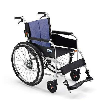 車椅子 ジターン 標準タイプ JTN-1 自走式 ヘザーブルー S-16 ミキ｜介護ミニロク 店