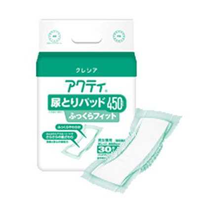 容れもの売りわたす まとめ買い で お得 成年者用 オムツ パッド 介護 男女共用 アクティ尿とりパッド450 ふっくら相応う 30枚×6袋入 84724 日本製紙クレシア