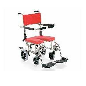 シャワー用車いす KS10 レッド カワムラサイクル お風呂用車いす シャワーキャリー