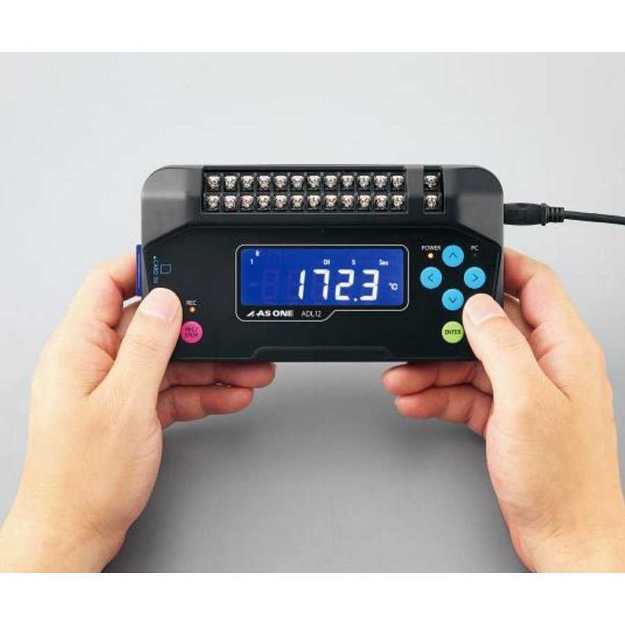 楽天市場 12chデータロガー本体 温度 電圧 湿度測定 Adl12 アズワン 介護ミニロク 楽天市場店