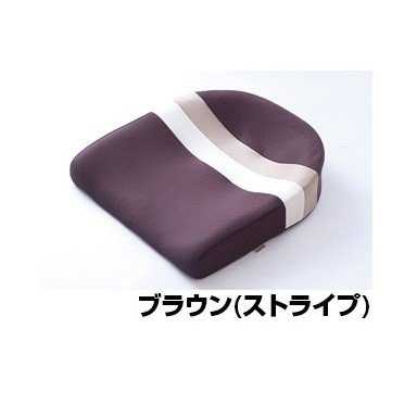 スポッと座布団 赤銅色縞模様 丸菱工業