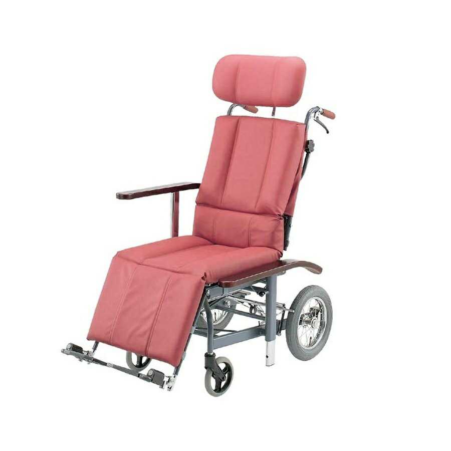 スチールフルリクライニング式御手伝い車椅子 NHR-12 日進医療器