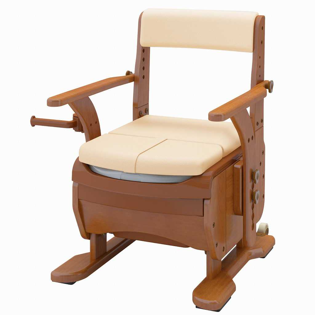 家具調室内用便器より分けるR 並大抵広々とした 暖房装置・好いたらしい脱臭 533-861 アロン化成