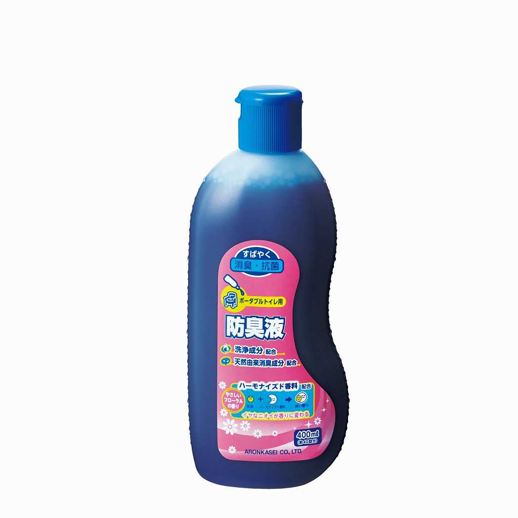 ケース販売 ポータブルトイレ用防臭液 400mL×20本 533-204 アロン化成