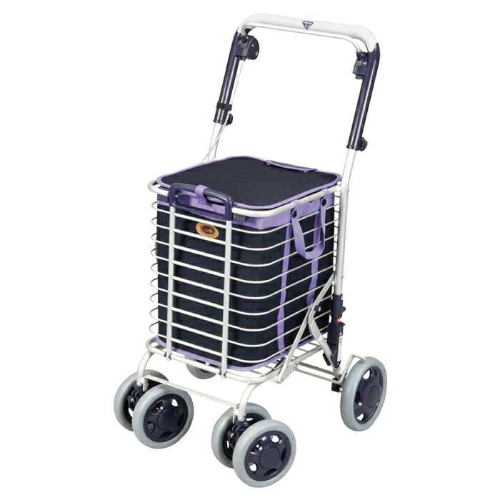 アルミワイヤーカート/A-0245M メッシュ紺 ユーバ産業 16,154円