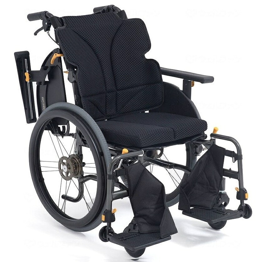 車いす 車椅子  薄墨色五線譜アジャスト 自走式 GRC-51B M-12 黒 黒いこと 40珊幅 松永製造所