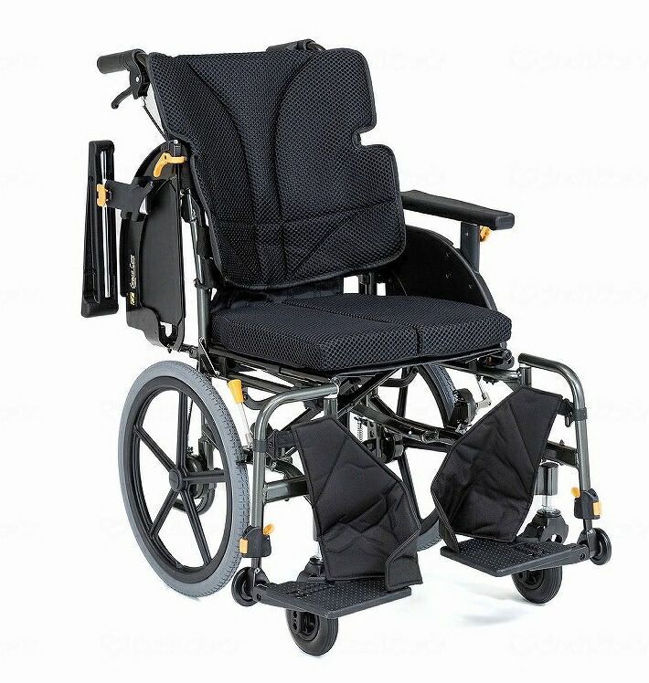 車いす 車椅子  薄墨色五線譜アジャスト 自走式 GRC-61B M-12 黒 黒いこと 40珊幅 松永製造所