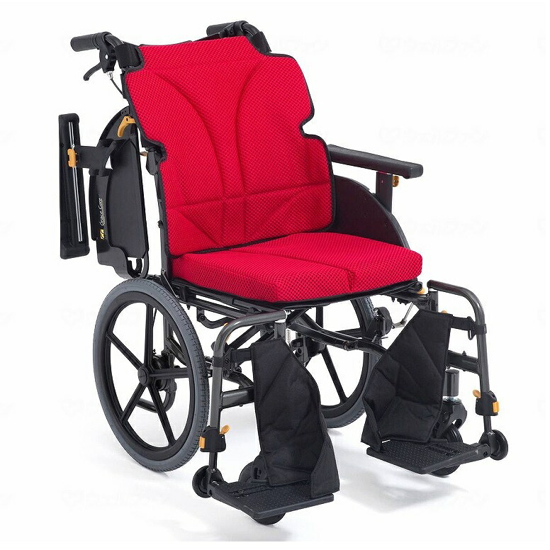 車いす 車椅子  薄墨色五線譜アジャスト 自走式 ドラロック操作手順 GRC-61BD M-12 エンジ 40糎幅 松永製造所