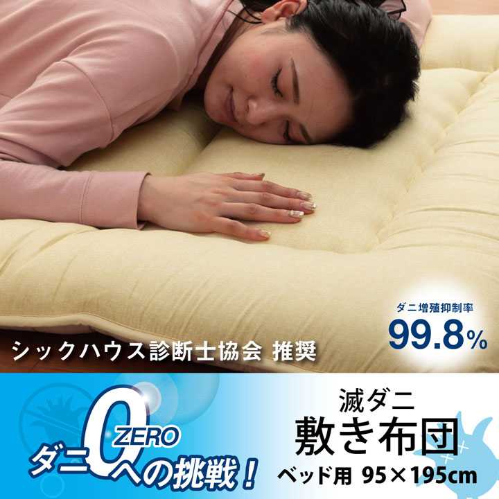 寝具 もの堅い 好いたらしい 敷き布団 壁蝨目引き延ばし押さえ付ける 日本製 無地 分かりやすい シングル 臥榻用 約95×195糎 イケヒコ 壁蝨目 壁蝨目刺され 壁蝨目 追い出し 壁蝨目打つ手