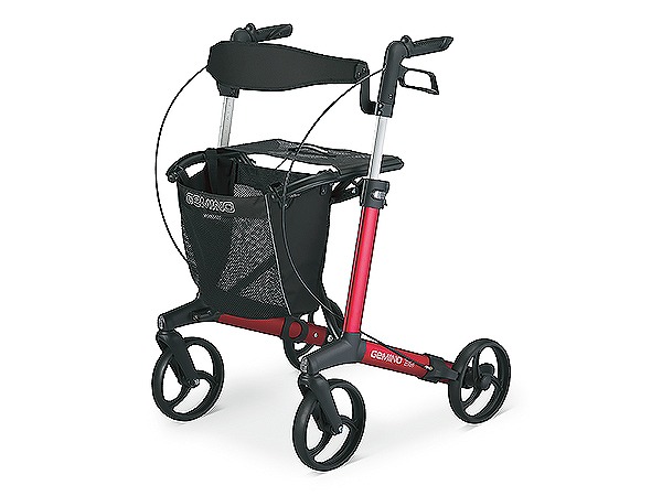 ジェミノ レッド サイズ KZ-325100 パラマウントベッド 軽量 歩行器 シルバーカー 押し車｜介護ミニロク 店