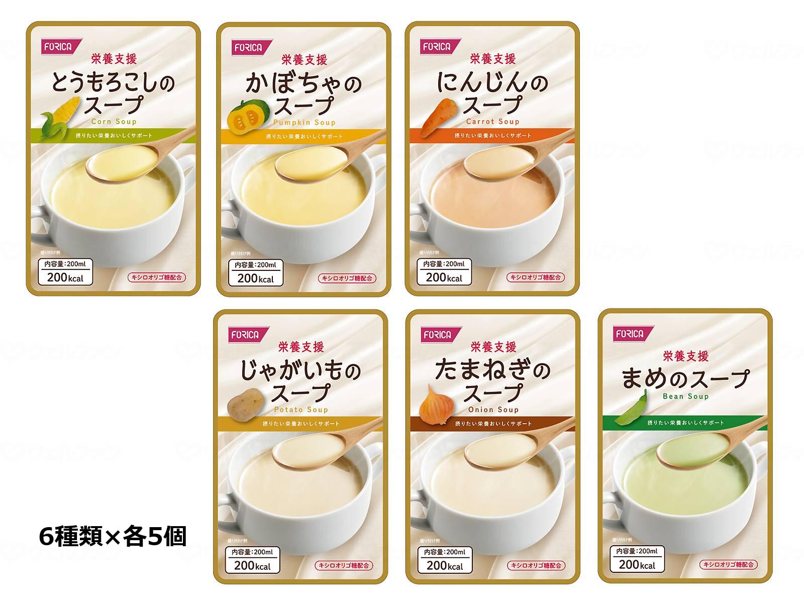 営養素助けること 吸いもの 詰合せ  6類概念 × 各5個入 ホリカフーズ
