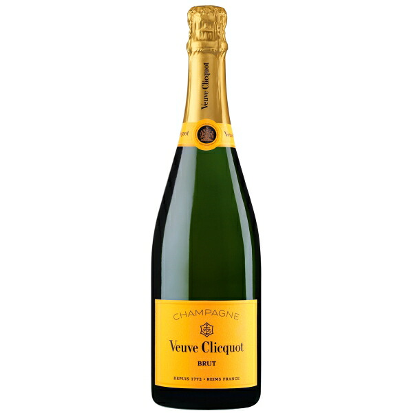 MHD ヴーヴクリコイエローラベルブリュット 750ml×1本 箱なし (送料無料、一部地域は除く) VEUVE CLICQUOT YELLOW LABEL シャンパン 泡 白 シャンパーニュ　お祝い　プレゼント