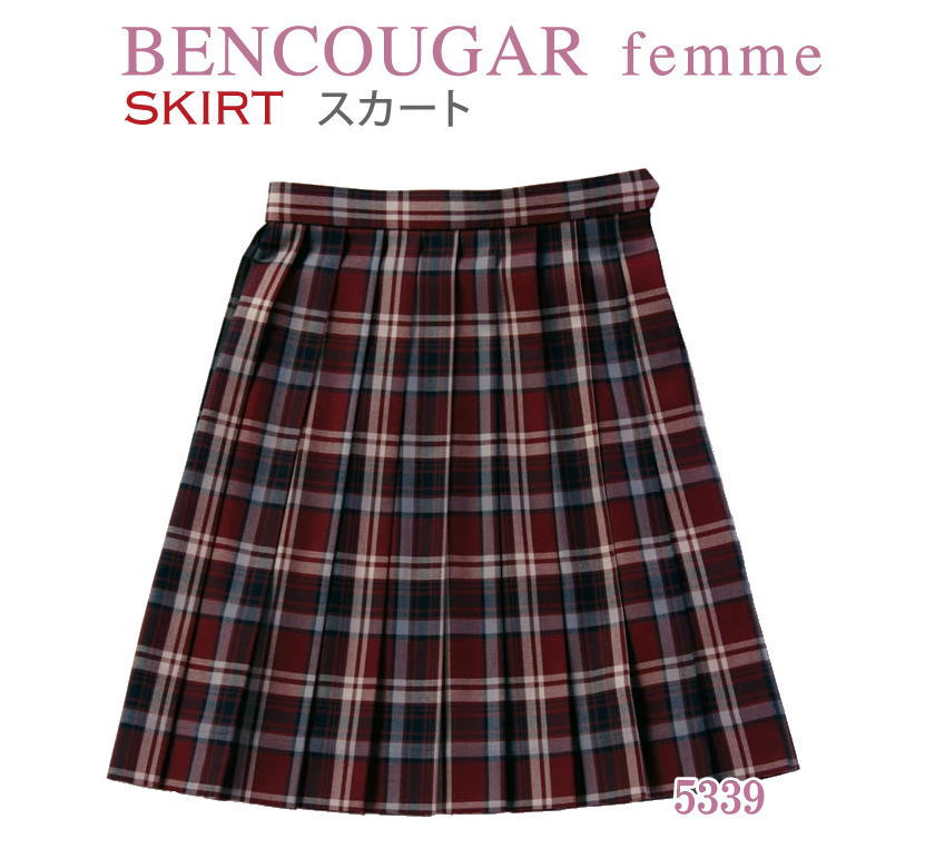 学院スコート 照合のしるしスコート ブドウ酒照合のしるし ユニフォームスコート 大学生服 5339 BENCOUGAR femme