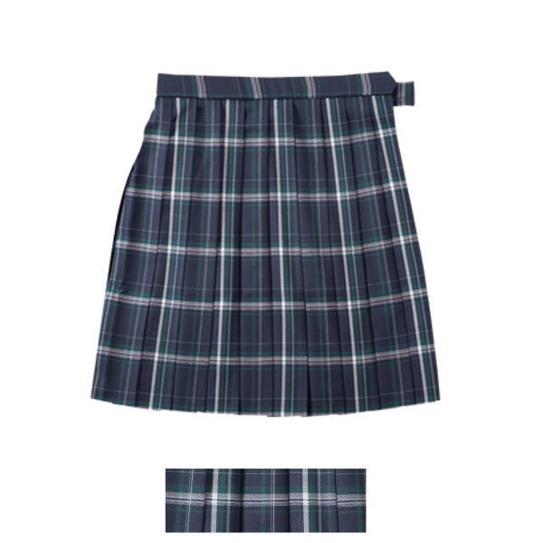 BESTELLA　ビーステラ　スクールスカート　チェックスカート　ネイビー×グリーンチェック　制服スカート　学生服　BS513