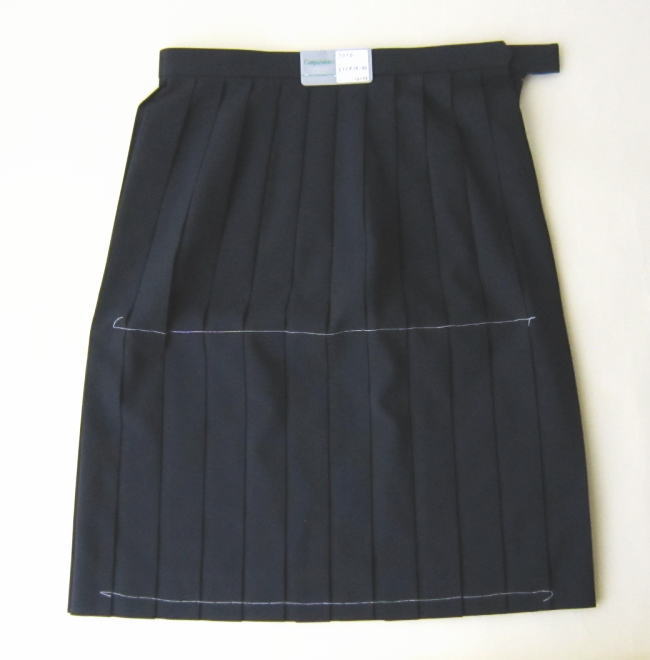 楽天市場】制服スカート 夏用 紺 無地 W60/63/66/69/72 丈54/57